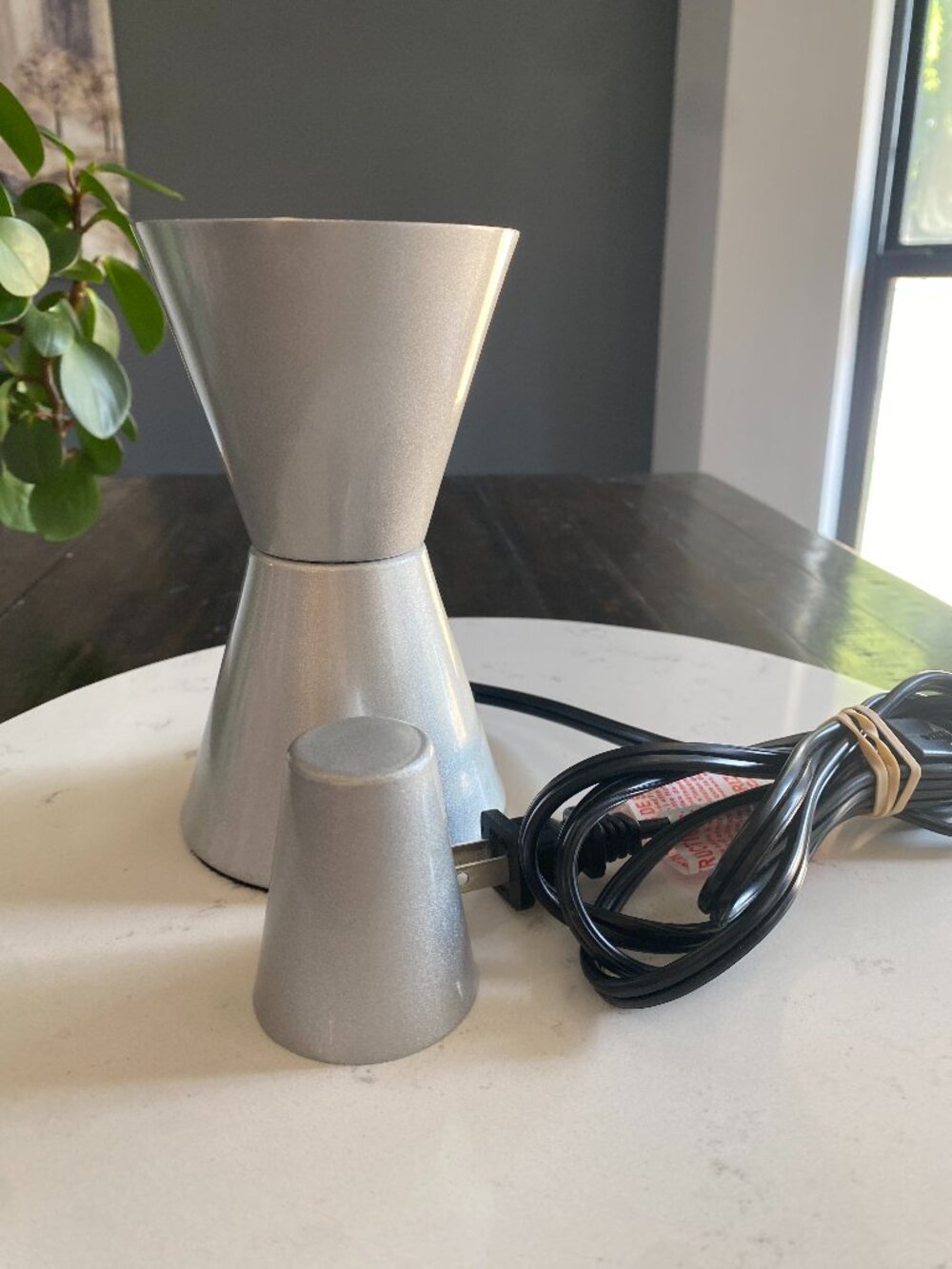 Lava The Original Lamp Silver Base & Tip ONLY Schylling E65440 Working 6"x3.75”